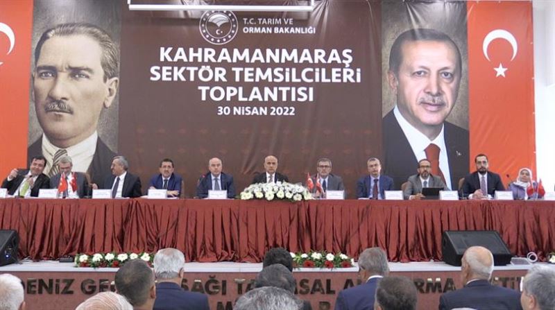 TARIM VE ORMAN BAKANI PROF. DR. VAHİT KİRİŞCİ KAHRAMANMARAŞ’TA SEKTÖR TEMSİLCİLERİYLE BİR ARAYA GELDİ
